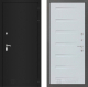 Входная металлическая Дверь Лабиринт (LABIRINT) Classic шагрень черная 14 Дуб кантри белый горизонтальный в Черноголовке