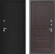 Входная металлическая Дверь Лабиринт (LABIRINT) Classic шагрень черная 03 Орех премиум в Черноголовке