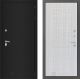 Входная металлическая Дверь Лабиринт (LABIRINT) Classic шагрень черная 06 Сандал белый в Черноголовке
