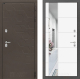 Дверь Лабиринт (LABIRINT) Смоки Зеркало 19 Белый софт в Черноголовке