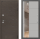 Входная металлическая Дверь Лабиринт (LABIRINT) Смоки Зеркало 19 Грей софт в Черноголовке
