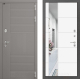 Входная металлическая Дверь Лабиринт (LABIRINT) Формо Зеркало 19 Белый софт в Черноголовке