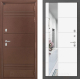 Входная металлическая Дверь Лабиринт (LABIRINT) Термо Лайт Зеркало 19 Белый софт в Черноголовке