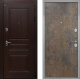 Входная металлическая Дверь Интекрон (INTECRON) Брайтон Тиковое Дерево Гладкая Гранж в Черноголовке