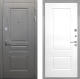 Входная металлическая Дверь Интекрон (INTECRON) Брайтон Графит Альба Роял Вуд белый в Черноголовке