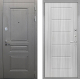 Входная металлическая Дверь Интекрон (INTECRON) Брайтон Графит ФЛ-39 Сандал белый в Черноголовке