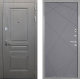 Входная металлическая Дверь Интекрон (INTECRON) Брайтон Графит Лучи-М Графит софт в Черноголовке