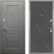 Входная металлическая Дверь Интекрон (INTECRON) Брайтон Графит Гладкая Гранит лава оникс в Черноголовке