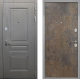 Входная металлическая Дверь Интекрон (INTECRON) Брайтон Графит Гладкая Гранж в Черноголовке