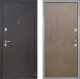 Входная металлическая Дверь Интекрон (INTECRON) Сенатор Лучи Гладкая шпон Венге коричневый в Черноголовке