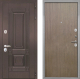 Входная металлическая Дверь Интекрон (INTECRON) Италия Гладкая шпон Венге коричневый в Черноголовке