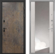 Входная металлическая Дверь Интекрон (INTECRON) Профит Black Гранж ФЛЗ-516 Зеркало Сосна белая в Черноголовке