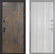 Входная металлическая Дверь Интекрон (INTECRON) Профит Black Гранж В-07 с молдингом Сандал белый в Черноголовке
