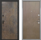 Входная металлическая Дверь Интекрон (INTECRON) Профит Black Гранж Гладкая шпон Венге коричневый в Черноголовке