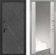 Входная металлическая Дверь Интекрон (INTECRON) Профит Black Гранит Лава Оникс ФЛЗ-516 Зеркало Сосна белая в Черноголовке