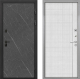 Входная металлическая Дверь Интекрон (INTECRON) Профит Black Гранит Лава Оникс В-07 с молдингом Лофт белый в Черноголовке