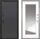 Дверь Интекрон (INTECRON) Профит Black Эковенге ФЛЗ-120-М Зеркало Белый матовый в Черноголовке