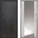 Входная металлическая Дверь Интекрон (INTECRON) Профит Black ФЛ-295 ФЛЗ-516 Зеркало Сосна белая в Черноголовке