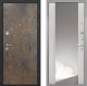 Входная металлическая Дверь Интекрон (INTECRON) Гектор Гранж ФЛЗ-516 Зеркало Сосна белая в Черноголовке