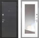 Входная металлическая Дверь Интекрон (INTECRON) Гектор Эковенге ФЛЗ-120-М Зеркало Белый матовый в Черноголовке
