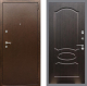 Входная металлическая Дверь Рекс (REX) 1А Медный Антик FL-128 Венге светлый в Черноголовке