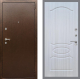 Входная металлическая Дверь Рекс (REX) 1А Медный Антик FL-128 Сандал белый в Черноголовке
