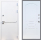 Входная металлическая Дверь Рекс (REX) 27 FL-128 Белый ясень в Черноголовке