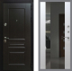 Входная металлическая Дверь Рекс (REX) Премиум-Н СБ-16 Зеркало Белый ясень в Черноголовке
