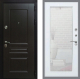 Входная металлическая Дверь Рекс (REX) Премиум-Н Зеркало Пастораль Белый ясень в Черноголовке