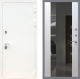 Входная металлическая Дверь Рекс (REX) 5 Белая Шагрень СБ-16 с Зеркалом Лиственница беж в Черноголовке
