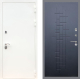 Входная металлическая Дверь Рекс (REX) 5 Белая Шагрень FL-289 Ясень черный в Черноголовке