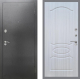 Входная металлическая Дверь Рекс (REX) 2А Серебро Антик FL-128 Сандал белый в Черноголовке