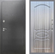 Входная металлическая Дверь Рекс (REX) 2А Серебро Антик FL-128 Сандал грей в Черноголовке