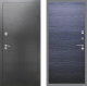 Входная металлическая Дверь Рекс (REX) 2А Серебро Антик GL Дуб тангенальный черный в Черноголовке