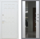 Входная металлическая Дверь Рекс (REX) 8 Силк Сноу СБ-16 Зеркало Белый ясень в Черноголовке