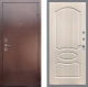 Входная металлическая Дверь Рекс (REX) 1 FL-128 Беленый дуб в Черноголовке