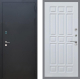 Входная металлическая Дверь Рекс (REX) 1A Черный Муар FL-33 Белый ясень в Черноголовке