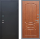 Входная металлическая Дверь Рекс (REX) 1A Черный Муар FL-128 Морёная берёза в Черноголовке
