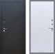 Входная металлическая Дверь Рекс (REX) 1A Черный Муар FL-289 Белый ясень в Черноголовке