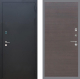 Входная металлическая Дверь Рекс (REX) 1A Черный Муар GL венге поперечный в Черноголовке