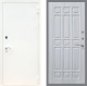 Входная металлическая Дверь Рекс (REX) 1А Белая шагрень FL-33 Сандал белый в Черноголовке