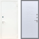 Входная металлическая Дверь Рекс (REX) 1А Белая шагрень FL-289 Белый ясень в Черноголовке