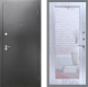 Входная металлическая Дверь Рекс (REX) Сити Зеркало Пастораль Сандал белый в Черноголовке