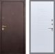 Входная металлическая Дверь Рекс (REX) Лайт 3К FL-289 Белый ясень в Черноголовке