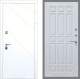 Входная металлическая Дверь Рекс (REX) 13 Силк Сноу FL-33 Белый ясень в Черноголовке