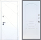 Входная металлическая Дверь Рекс (REX) 13 Силк Сноу FL-128 Белый ясень в Черноголовке