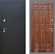 Входная металлическая Дверь Рекс (REX) 5 Черный Муар FL-33 орех тисненый в Черноголовке