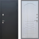 Входная металлическая Дверь Рекс (REX) 5 Черный Муар FL-128 Сандал белый в Черноголовке