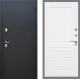 Входная металлическая Дверь Рекс (REX) 5 Черный Муар FL-243 Силк Сноу в Черноголовке