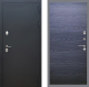Входная металлическая Дверь Рекс (REX) 5 Черный Муар GL Дуб тангенальный черный в Черноголовке